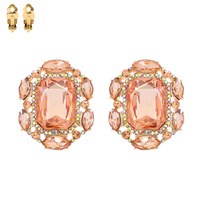 VICTORIAN STYLE STONE CLIP EARRING