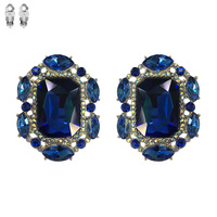 VICTORIAN STYLE STONE CLIP EARRING