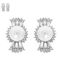 BAGUETTE CRYSTAL CLIP ON EARRINGS