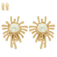 SUNBURST CLIP ON EARRINGS
