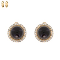 LRG CIRCLE CLIP RHINESTONE RIM