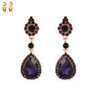 DANGLY TEARDROP GEM CLIP ER