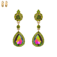 DANGLY TEARDROP GEM CLIP ER