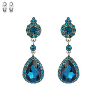 DANGLY TEARDROP GEM CLIP ER