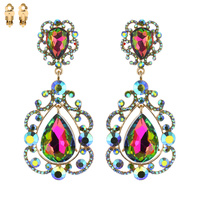 DANGLY TEARDROP STONE CLIP ER