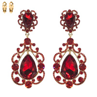 DANGLY TEARDROP STONE CLIP ER