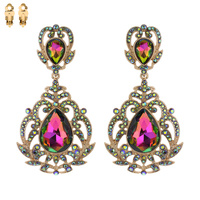 DANGLY TEARDROP GEM CLIP ER