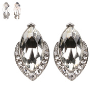 MARQUIES SHAPED STONE CLIP EARRING