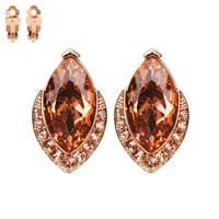 MARQUIES SHAPED STONE CLIP EARRING