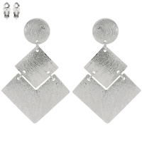 GEOMETRIC METAL CLIP EARRING