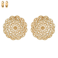 ELEGANT FILIGREE METAL CLIP EARRING