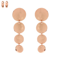 CIRCLE DOT METAL CLIP EARRING