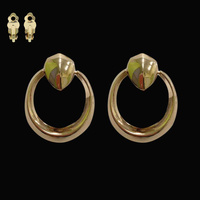 DOOR KNOCKER CIRCLE EARRINGS