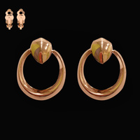 DOOR KNOCKER CIRCLE EARRINGS