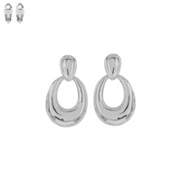 METAL CIRCLE CLIP EARRING