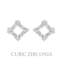 CZ CUBIC ZIRCONIA STUD EARRINGS