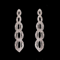 5 CIRCLE RHINESTONE EARRING