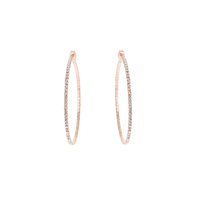 40MM RHINESTONE HOOP EARRING