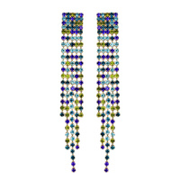 DANGLY RHINESTONE POST EARRINGS