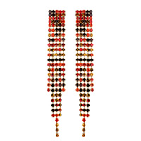 DANGLY RHINESTONE POST EARRINGS