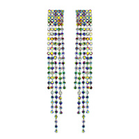DANGLY RHINESTONE POST EARRINGS