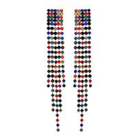 DANGLY RHINESTONE POST EARRINGS