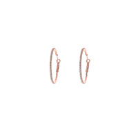 40MM RHINESTONE HOOP EARRING