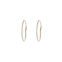 60MM RHINESTONE HOOP EARRING