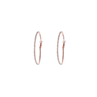 60MM RHINESTONE HOOP EARRING