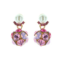 DANGLY RHINESTONE POST EARRINGS