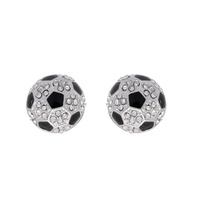 SOCCER GAME DAY CRYSTAL JEWELED EARRINGS