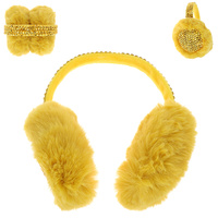 FASHION RHINESTONE FLUFFY EARMUFFS