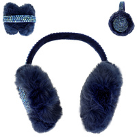 FASHION RHINESTONE FLUFFY EARMUFFS