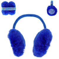 FASHION RHINESTONE FLUFFY EARMUFFS