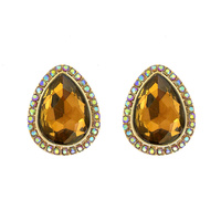 Teardrop Stud Earrings Eq153Gbk