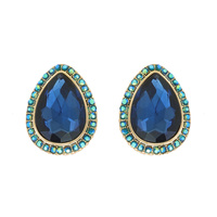 Teardrop Stud Earrings Eq153Gbk