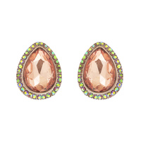 Teardrop Stud Earrings Eq153Gbk