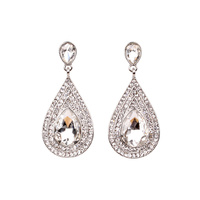 Dangly Teardrop Gem Earrings