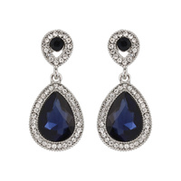 DANGLY TEARDROP GEM ER