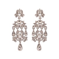 Dangly Victorian Stone Chandelier Earrings Eq186Rcl