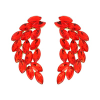 Marquise Gem Leaf Cluster Wing Earrings Eq203Gab