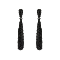 RHINESTONE DROP DANGLE POST EARRING