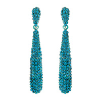RHINESTONE DROP DANGLE POST EARRING