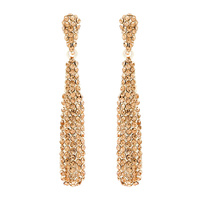 RHINESTONE DROP DANGLE POST EARRING