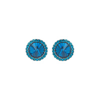 14mm STONE POST EARRINGS