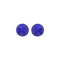 14mm STONE POST EARRINGS