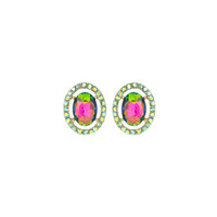 GLASS W/STONE POST ER