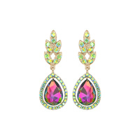 RHINESTONE TEARDROP EARRING