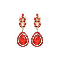 RHINESTONE TEARDROP EARRING