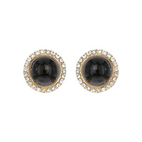 POST PEARL CENTER RHINESTONE TRIM